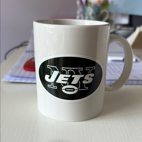 White Jets Logo Mug - Picture 1 of 2